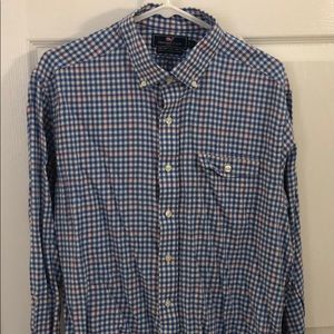 Vineyard Vines gingham slim fit Crosby Shirt L